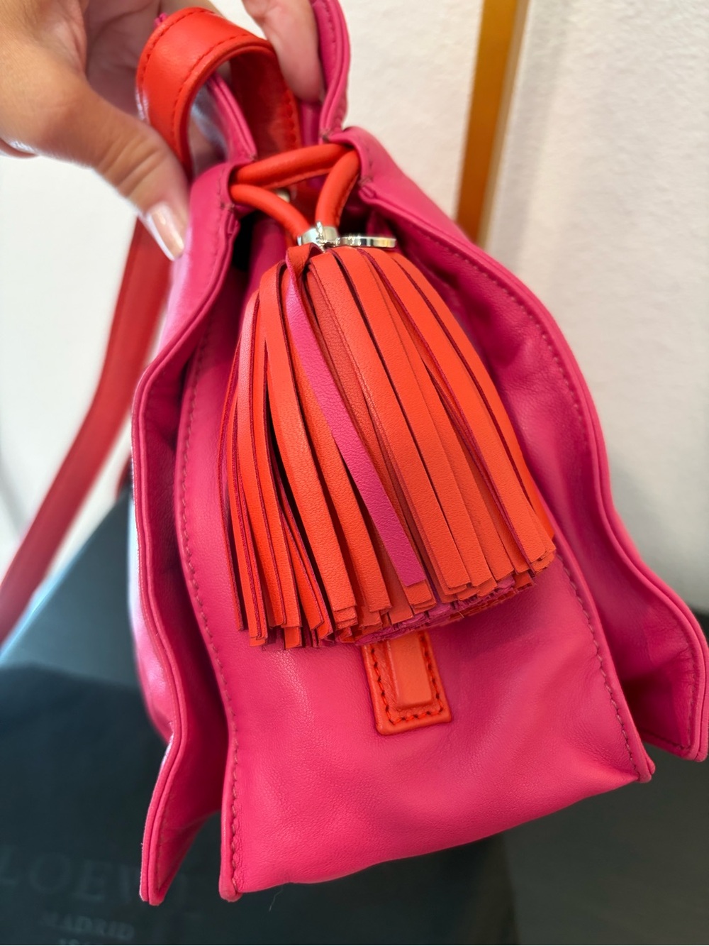 Loewe Flamenco Bag Leather Small crossbody - Picture 5 of 15